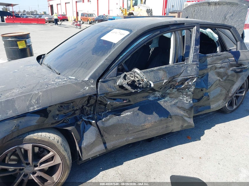 2019 Audi A4 VIN WAUGMAF42KN021776 IAAI salvage auction — LEFT SIDE, Salvage Title, sold $25 on 2026-07-23 (photo 1)