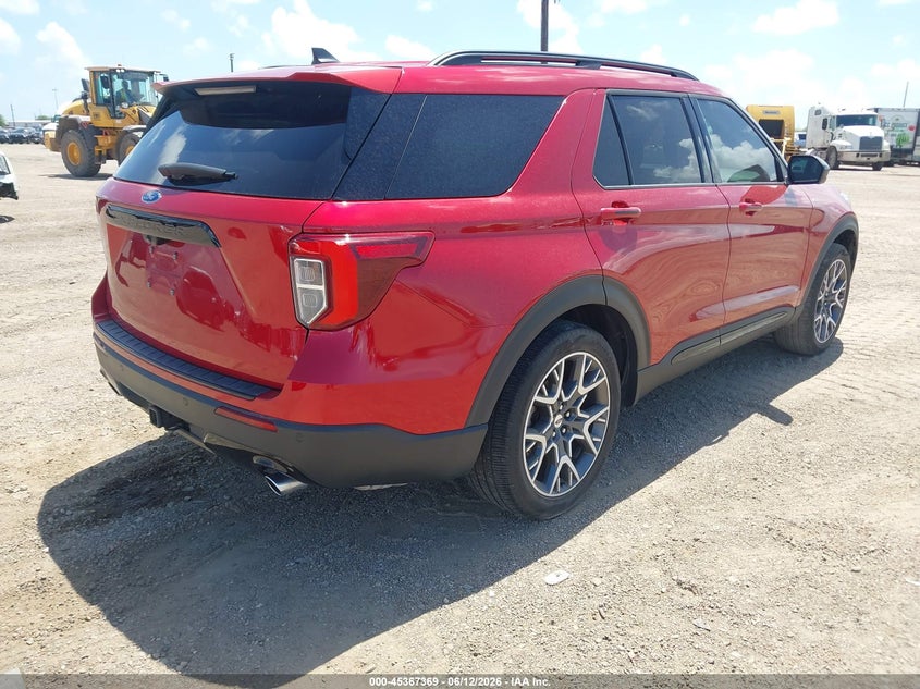 2023 Ford Explorer VIN 1FMSK7KH9PGB52824 IAAI salvage auction — LEFT SIDE, Original (Texas), sold $9,600 on 2026-07-29 (photo 4)