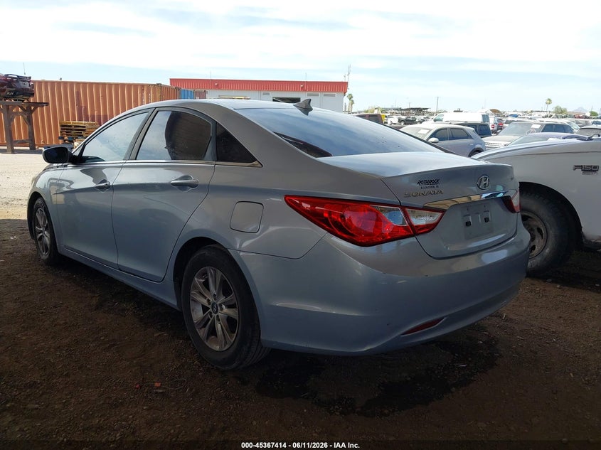 2013 Hyundai Sonata VIN 5NPEB4ACXDH762714 IAAI salvage auction — FRONT END, Clear (Arizona), sold $1,100 on 2026-07-14 (photo 3)