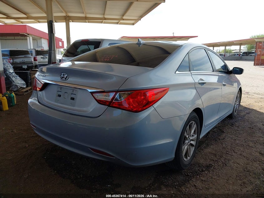2013 Hyundai Sonata VIN 5NPEB4ACXDH762714 IAAI salvage auction — FRONT END, Clear (Arizona), sold $1,100 on 2026-07-14 (photo 4)