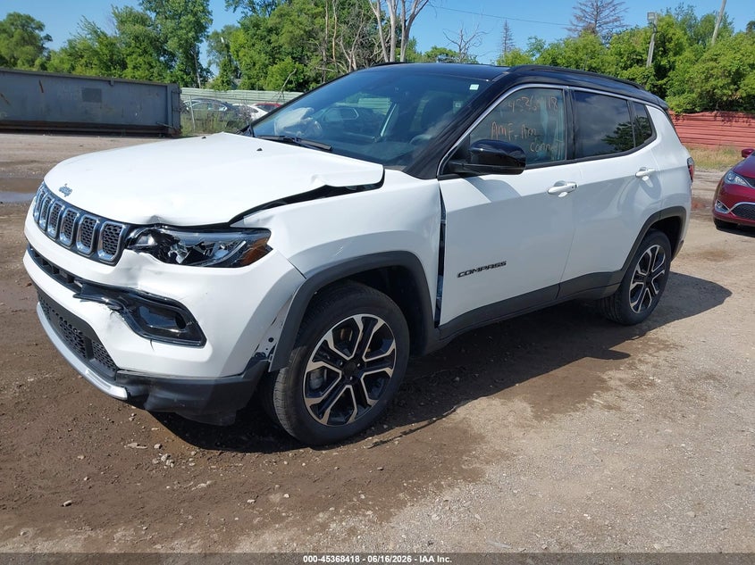 2023 Jeep Compass VIN 3C4NJDCN2PT548337 IAAI salvage auction — RIGHT FRONT, Salvage Title, sold $7,000 on 2026-07-30 (photo 2)