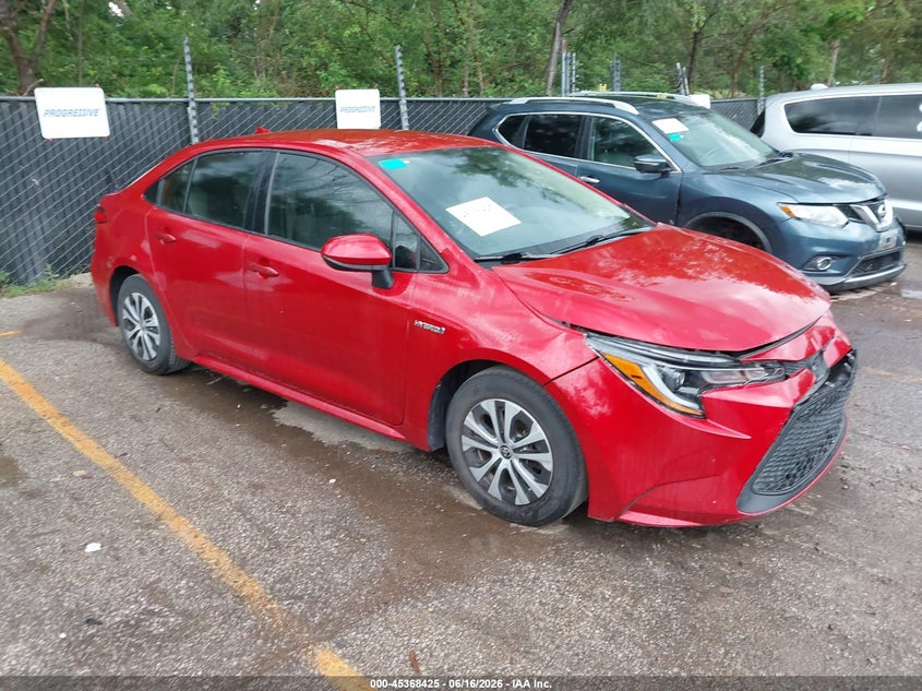 2020 Toyota Corolla VIN JTDEBRBEXLJ017142 IAAI salvage auction — FRONT END, Salvage (Kansas), sold $6,000 on 2026-07-29 (photo 1)