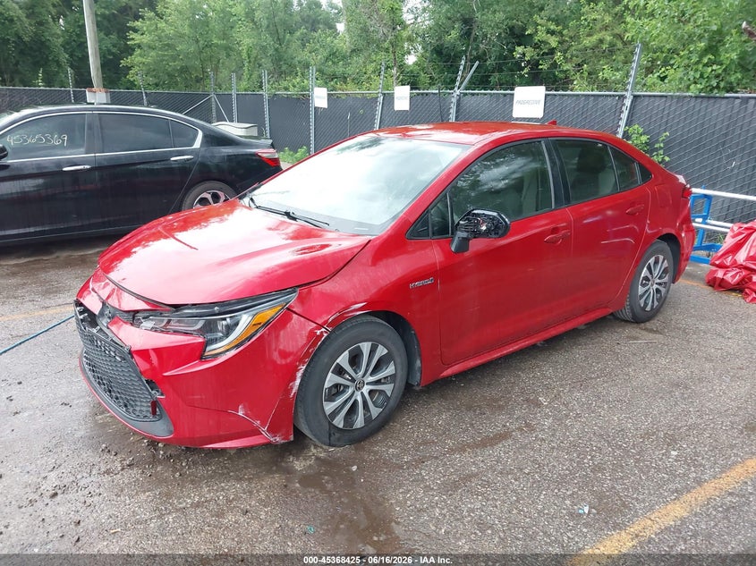 2020 Toyota Corolla VIN JTDEBRBEXLJ017142 IAAI salvage auction — FRONT END, Salvage (Kansas), sold $6,000 on 2026-07-29 (photo 2)