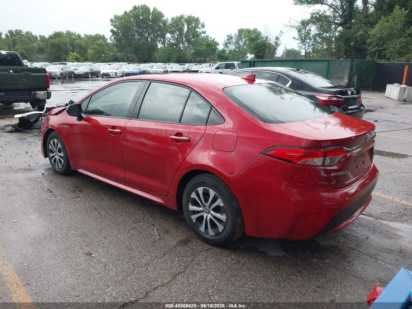 2020 Toyota Corolla VIN JTDEBRBEXLJ017142 IAAI salvage auction — FRONT END, Salvage (Kansas), sold $6,000 on 2026-07-29 (photo 3)