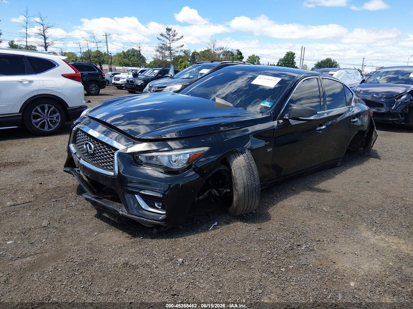 2019 Infiniti Q50 VIN JN1EV7AR0KM552674 IAAI salvage auction — UNDERCARRIAGE, Salvage (New Jersey), sold $1,550 on 2026-07-29 (photo 2)