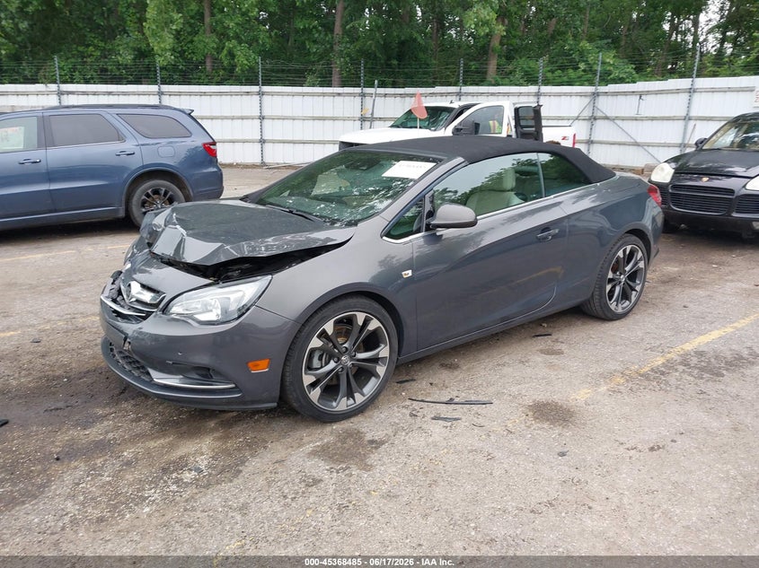 2016 Buick Cascada VIN W04WT3N53GG097956 IAAI salvage auction — FRONT END, Clear (Michigan), sold $625 on 2026-07-27 (photo 2)