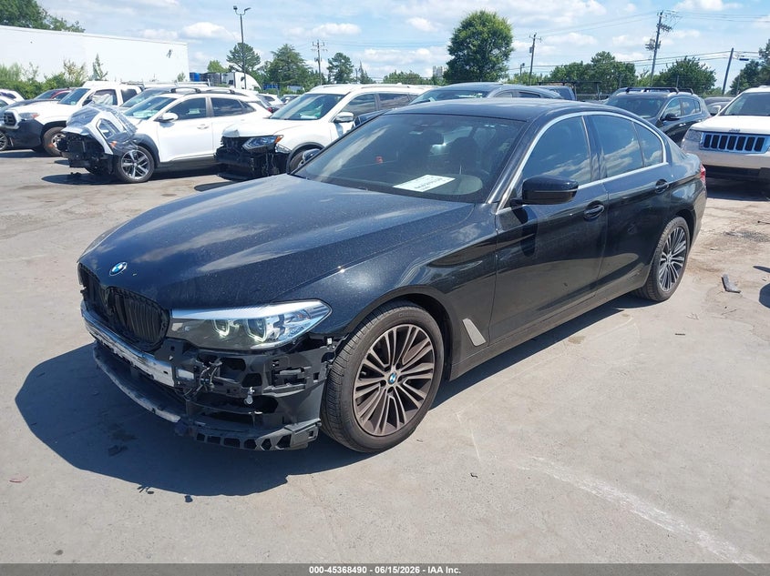 2019 BMW 5er VIN WBAJA7C59KG912795 IAAI salvage auction — FRONT END, Salvage (North Carolina), sold $10,300 on 2026-07-19 (photo 2)