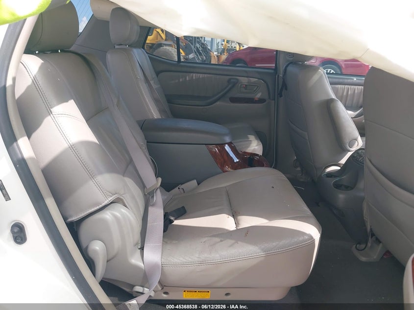 2006 Toyota Sequoia VIN 5TDZT38A66S268036 IAAI salvage auction — BIO HAZARD, Rebuildable (Florida), sold $1,375 on 2026-07-07 (photo 8)