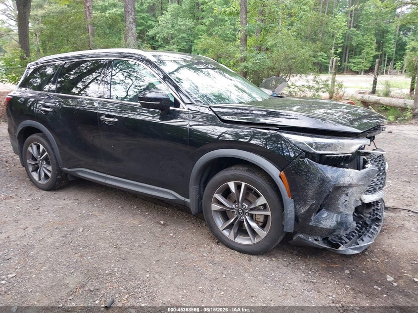 2024 Infiniti Qx60 VIN 5N1DL1FS0RC332065 IAAI salvage auction — FRONT END, Salvage Title, sold $7,900 on 2026-07-28 (photo 1)