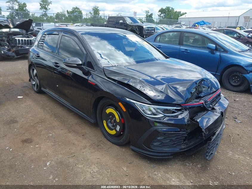 2022 Volkswagen Golf gti VIN WVWH87CD5NW202436 IAAI salvage auction — FRONT END, Salvage Title, sold $6,500 on 2026-08-13 (photo 1)