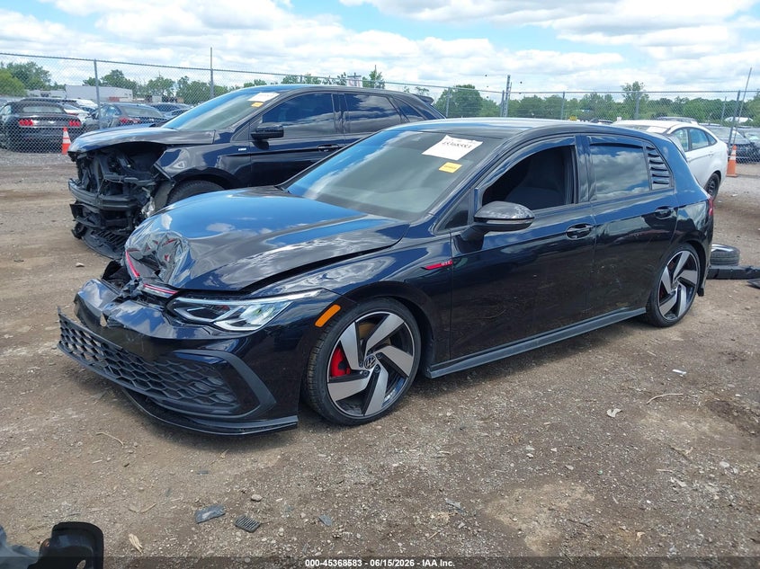2022 Volkswagen Golf gti VIN WVWH87CD5NW202436 IAAI salvage auction — FRONT END, Salvage Title, sold $6,500 on 2026-08-13 (photo 2)