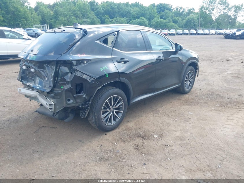 2024 Lexus Nx VIN JTJAGCEZ6R5005810 IAAI salvage auction — FRONT & REAR, Salvage Title, sold $16,600 on 2026-07-26 (photo 4)