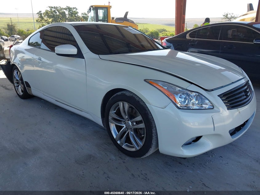 2008 Infiniti G37 VIN JNKCV64E38M105724 IAAI salvage auction — FRONT & REAR, Certificate Of Destruction (Florida), sold $450 on 2026-07-07 (photo 1)