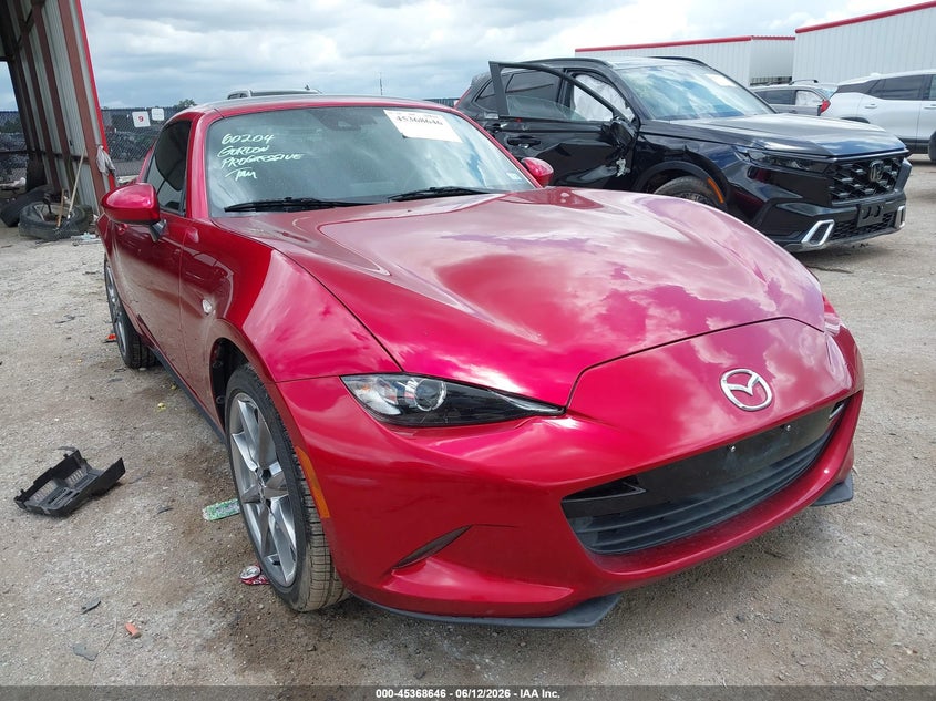 2020 Mazda Mx-5 VIN JM1NDAM74L0418976 IAAI salvage auction — REAR END, Salvage Title, sold $4,900 on 2026-08-02 (photo 1)