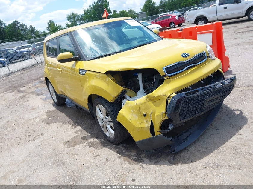 2016 Kia Soul VIN KNDJP3A51G7277348 IAAI salvage auction — FRONT END, Clear (Virginia), sold $1,050 on 2026-07-10 (photo 1)
