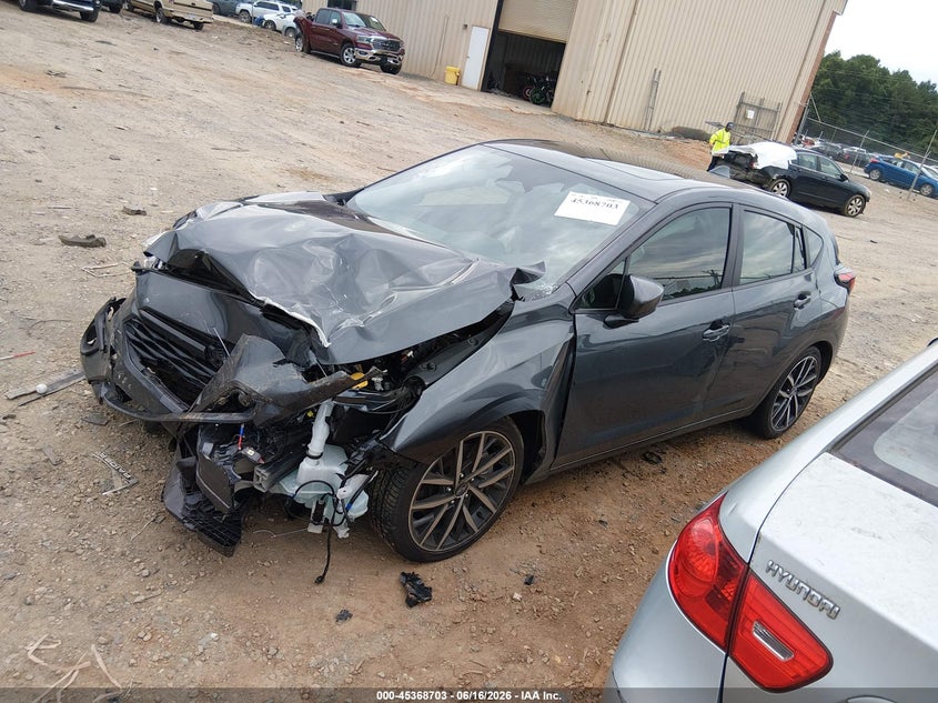 2026 Subaru Impreza VIN JF1GUAFC6T8216988 IAAI salvage auction — FRONT END, Salvage Title, sold $25 on 2026-07-31 (photo 2)