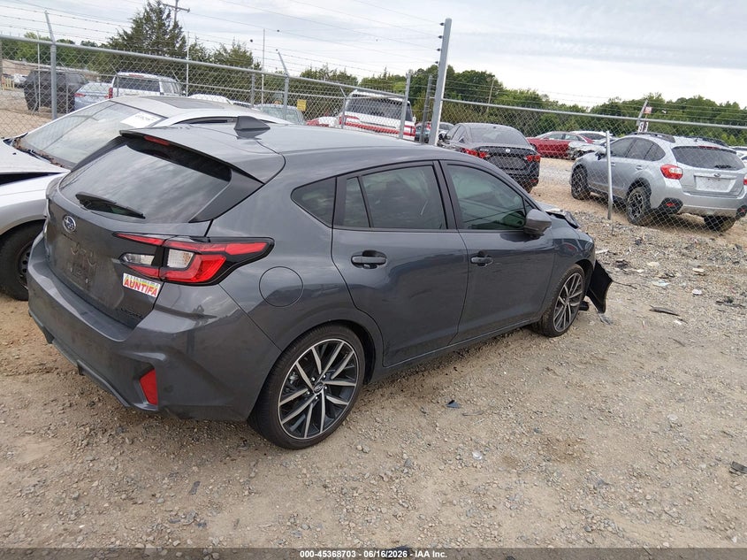 2026 Subaru Impreza VIN JF1GUAFC6T8216988 IAAI salvage auction — FRONT END, Salvage Title, sold $25 on 2026-07-31 (photo 4)