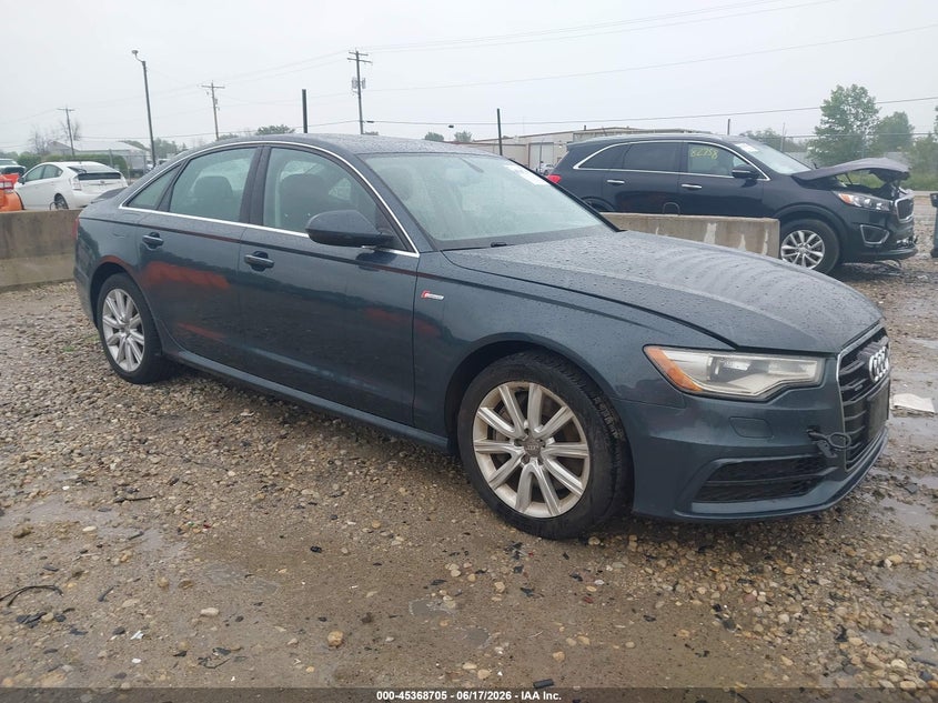 2014 Audi A6 VIN WAUHGAFC4EN145071 IAAI salvage auction — FRONT END, Clear (Wisconsin), sold $1,150 on 2026-07-23 (photo 1)