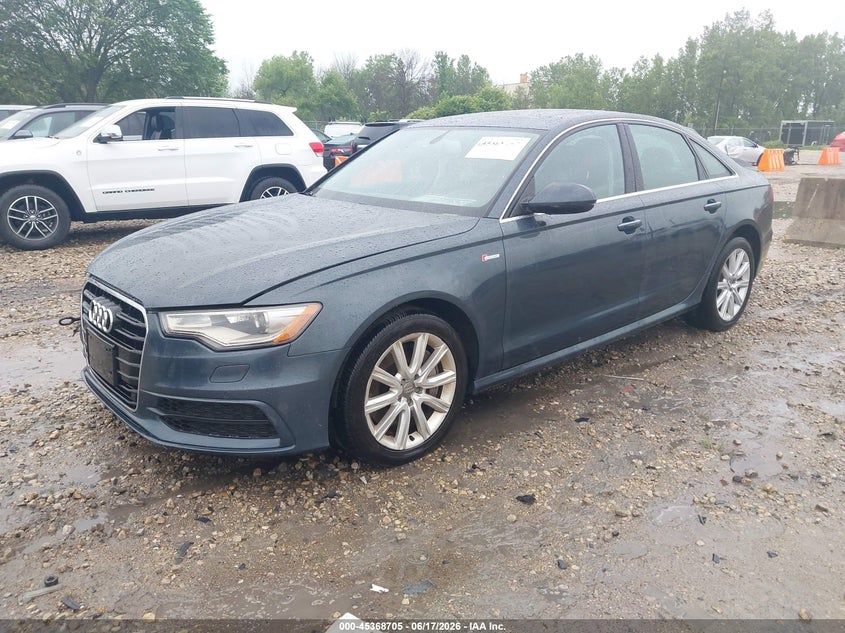 2014 Audi A6 VIN WAUHGAFC4EN145071 IAAI salvage auction — FRONT END, Clear (Wisconsin), sold $1,150 on 2026-07-23 (photo 2)