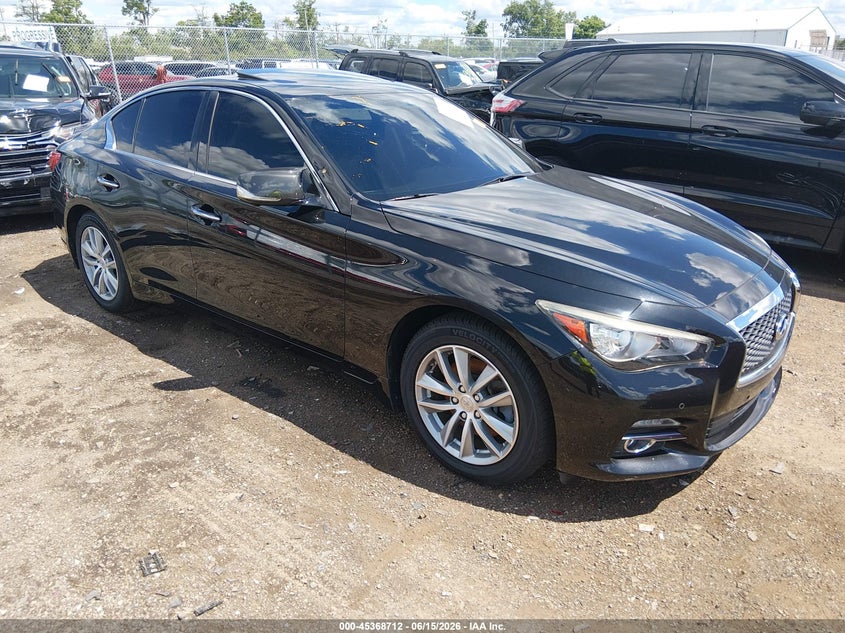 2016 Infiniti Q50 VIN JN1CV7AR4GM250822 IAAI salvage auction — RIGHT SIDE, Salvage (Ohio), sold $4,175 on 2026-07-09 (photo 1)