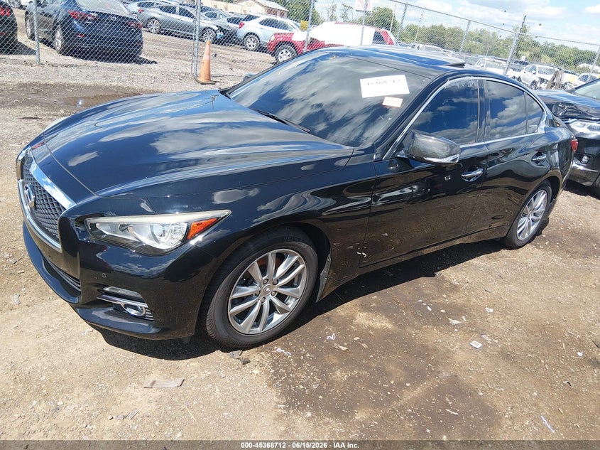 2016 Infiniti Q50 VIN JN1CV7AR4GM250822 IAAI salvage auction — RIGHT SIDE, Salvage (Ohio), sold $4,175 on 2026-07-09 (photo 2)