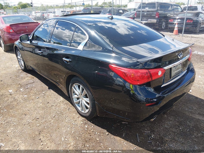 2016 Infiniti Q50 VIN JN1CV7AR4GM250822 IAAI salvage auction — RIGHT SIDE, Salvage (Ohio), sold $4,175 on 2026-07-09 (photo 3)