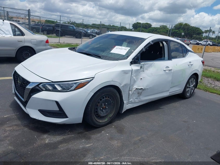 2020 Nissan Sentra VIN 3N1AB8BV5LY290268 IAAI salvage auction — SIDE, Certificate Of Destruction (Florida), sold $2,000 on 2026-07-18 (photo 2)