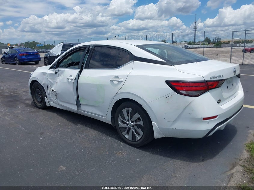 2020 Nissan Sentra VIN 3N1AB8BV5LY290268 IAAI salvage auction — SIDE, Certificate Of Destruction (Florida), sold $2,000 on 2026-07-18 (photo 3)
