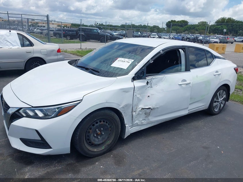 2020 Nissan Sentra VIN 3N1AB8BV5LY290268 IAAI salvage auction — SIDE, Certificate Of Destruction (Florida), sold $2,000 on 2026-07-18 (photo 6)