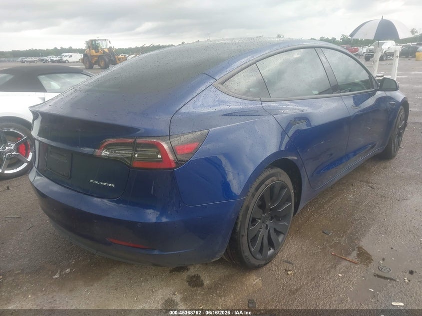 2021 Tesla Model 3 VIN 5YJ3E1EB2MF063459 IAAI salvage auction — FRONT END, Salvage (Louisiana), sold $4,200 on 2026-07-28 (photo 4)