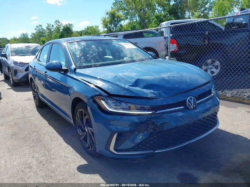 2025 Volkswagen Jetta VIN 3VW7X7BU5SM103348 IAAI salvage auction — FRONT END, Salvage Title, sold $7,300 on 2026-07-21 (photo 1)