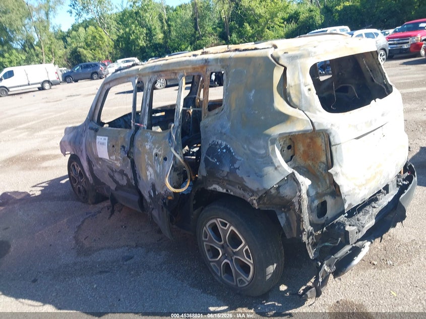 2016 Jeep Renegade VIN ZACCJBDT9GPD28113 IAAI salvage auction — TOTAL BURN, Salvage Title, sold $25 on 2026-07-28 (photo 3)