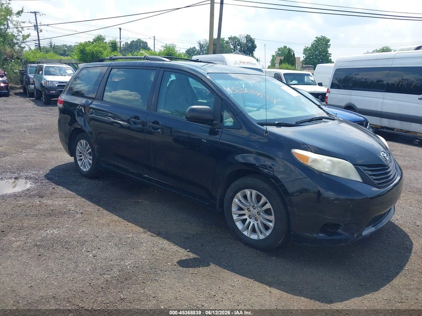 2011 Toyota Sienna VIN 5TDZK3DC7BS015764 IAAI salvage auction — REAR END, Clear (New York), sold $1,025 on 2026-07-06 (photo 1)