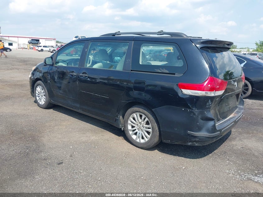 2011 Toyota Sienna VIN 5TDZK3DC7BS015764 IAAI salvage auction — REAR END, Clear (New York), sold $1,025 on 2026-07-06 (photo 3)