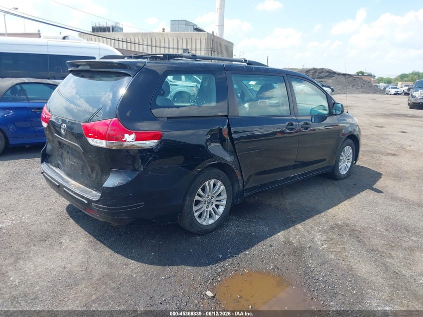 2011 Toyota Sienna VIN 5TDZK3DC7BS015764 IAAI salvage auction — REAR END, Clear (New York), sold $1,025 on 2026-07-06 (photo 4)