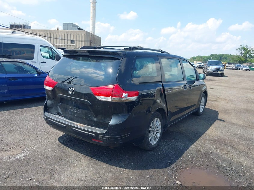 2011 Toyota Sienna VIN 5TDZK3DC7BS015764 IAAI salvage auction — REAR END, Clear (New York), sold $1,025 on 2026-07-06 (photo 6)