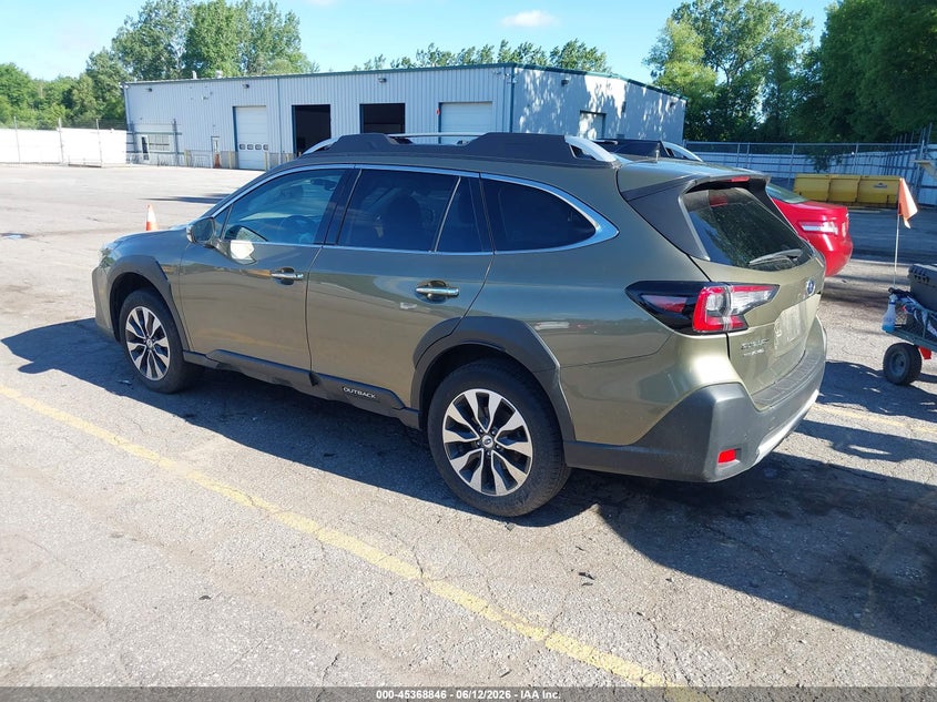 2025 Subaru Outback VIN 4S4BTGPD3S3138131 IAAI salvage auction — FRONT & REAR, Salvage Title, sold $12,300 on 2026-07-22 (photo 3)