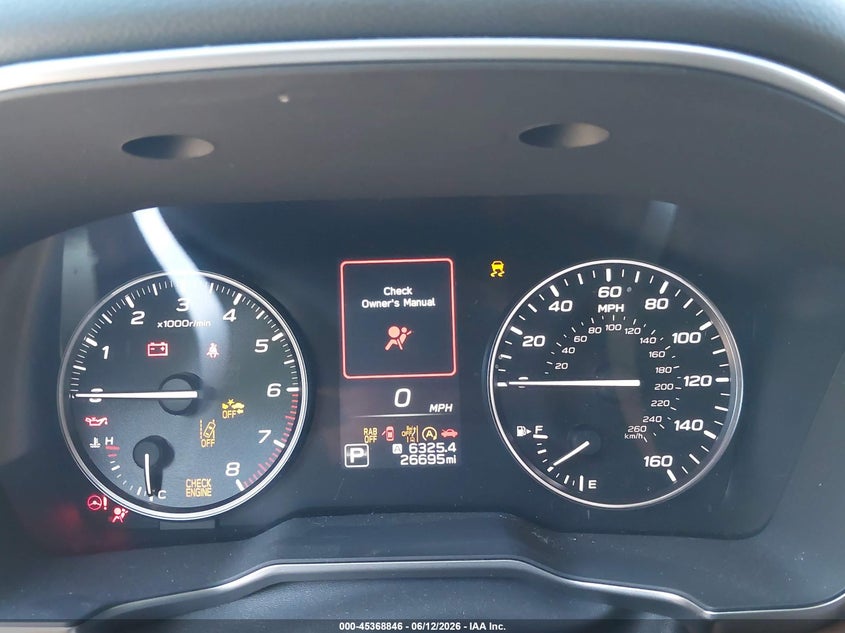 2025 Subaru Outback VIN 4S4BTGPD3S3138131 IAAI salvage auction — FRONT & REAR, Salvage Title, sold $12,300 on 2026-07-22 (photo 7)