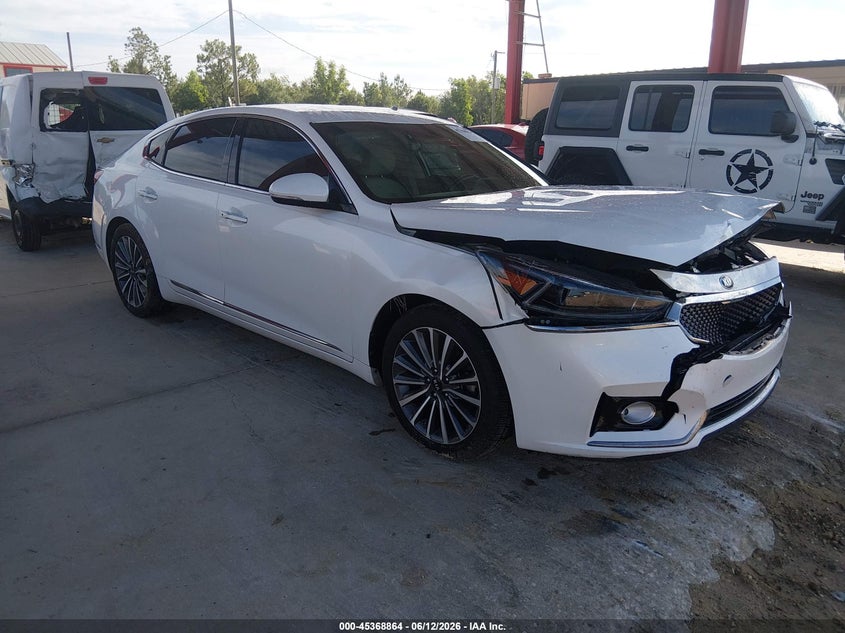 2018 Kia Cadenza VIN KNALB4J16J5116472 IAAI salvage auction — FRONT END, Salvage Title, sold $1,350 on 2026-07-18 (photo 1)