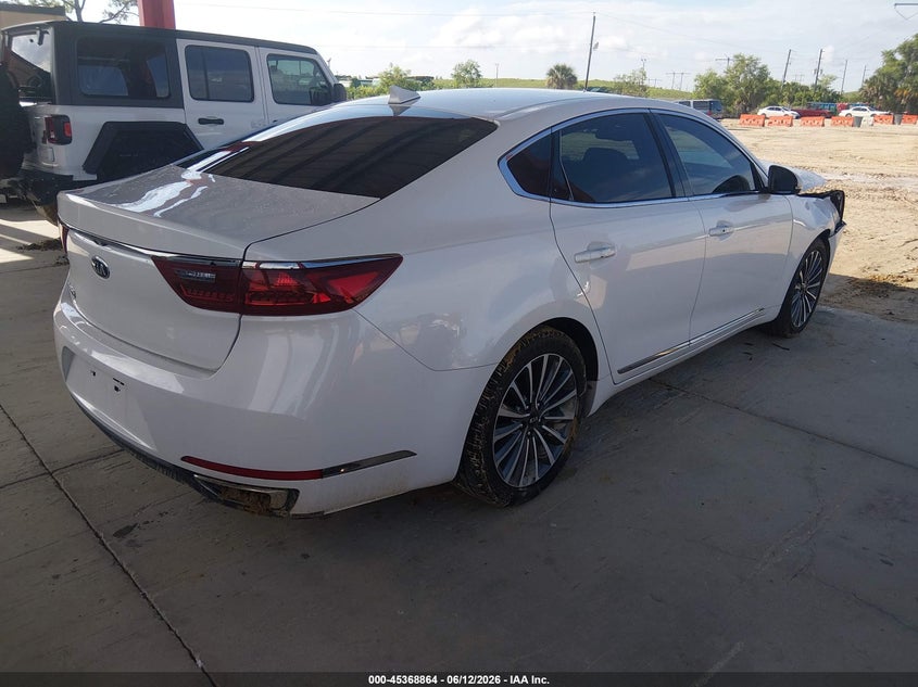 2018 Kia Cadenza VIN KNALB4J16J5116472 IAAI salvage auction — FRONT END, Salvage Title, sold $1,350 on 2026-07-18 (photo 4)