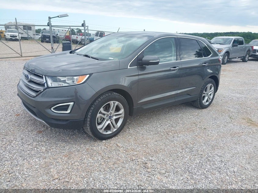 2018 Ford Edge VIN 2FMPK4K85JBC01701 IAAI salvage auction — HAIL, Clear (Missouri), sold $3,300 on 2026-07-10 (photo 2)