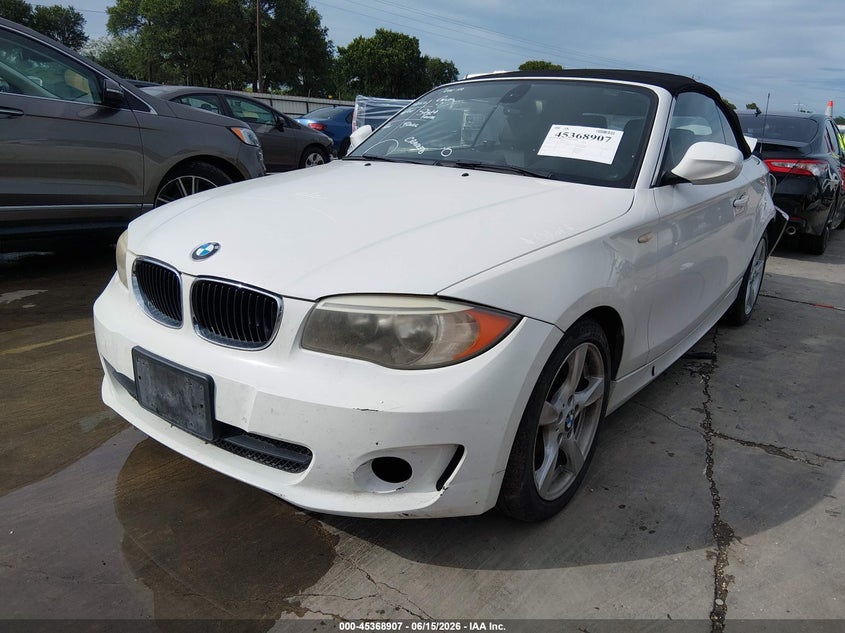 2012 BMW 1er VIN WBAUL7C52CVM83147 IAAI salvage auction — REAR END, Salvage (Texas), sold $900 on 2026-07-07 (photo 2)