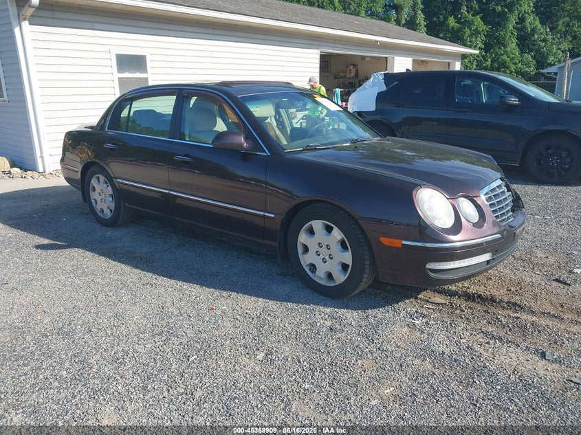 2008 Kia Amanti VIN KNALD125485160927 IAAI salvage auction — LEFT SIDE, Salvage (Ohio), sold $225 on 2026-07-06 (photo 1)