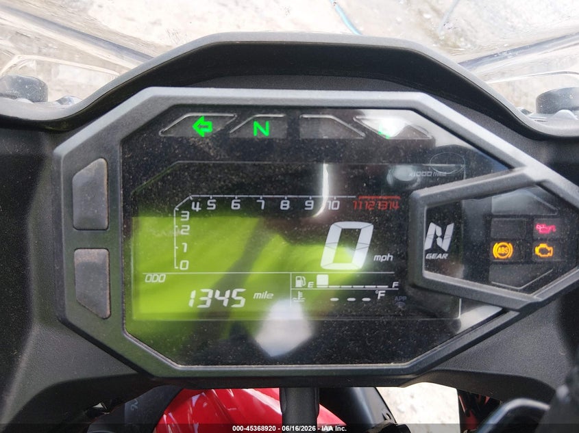 2024 Kawasaki Ninja VIN ML5EXGG12RDA30001 IAAI salvage auction — SIDE, Salvage (Ohio), sold $825 on 2026-07-28 (photo 7)