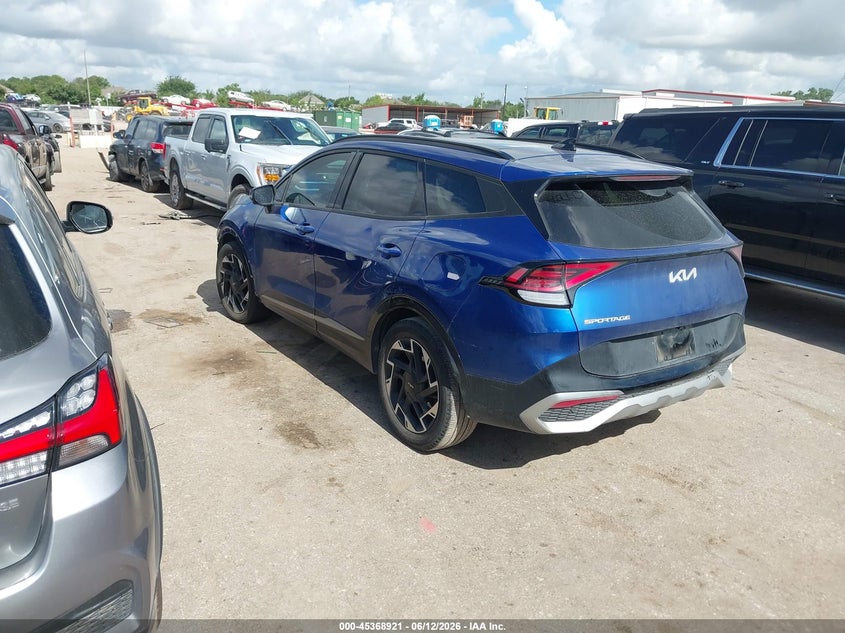 2024 Kia Sportage VIN 5XYK53DF4RG202132 IAAI salvage auction — FRONT END, Original (Texas), sold $10,600 on 2026-07-29 (photo 3)