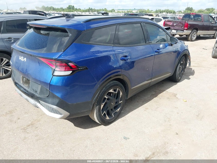 2024 Kia Sportage VIN 5XYK53DF4RG202132 IAAI salvage auction — FRONT END, Original (Texas), sold $10,600 on 2026-07-29 (photo 4)