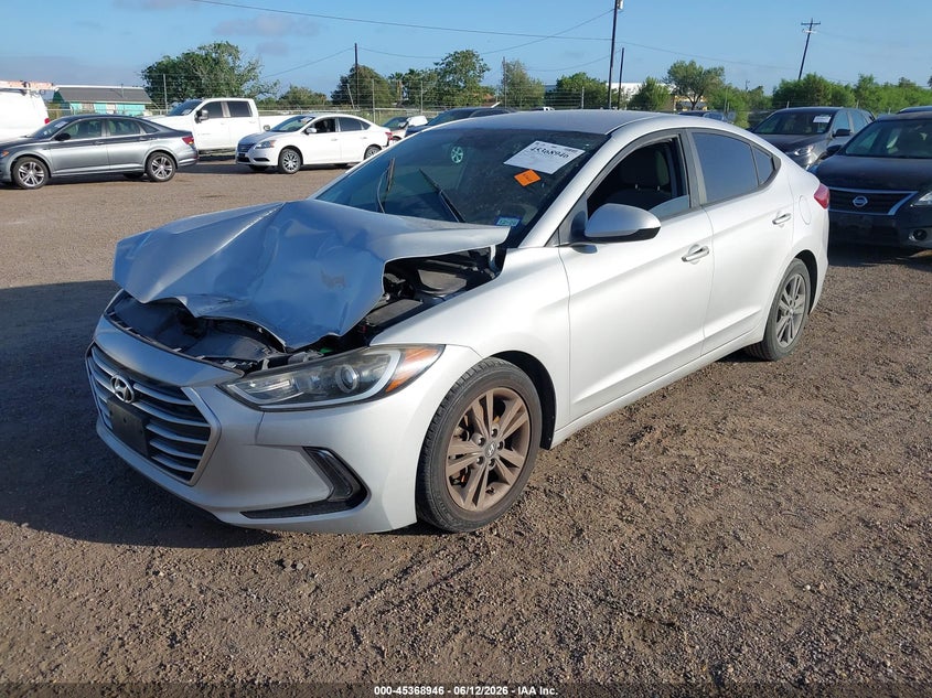 2017 Hyundai Elantra VIN KMHD84LF5HU173465 IAAI salvage auction — FRONT END, Salvage Title, sold $1,150 on 2026-08-02 (photo 2)