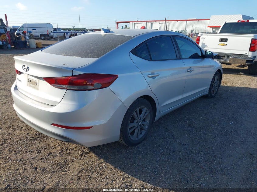 2017 Hyundai Elantra VIN KMHD84LF5HU173465 IAAI salvage auction — FRONT END, Salvage Title, sold $1,150 on 2026-08-02 (photo 4)