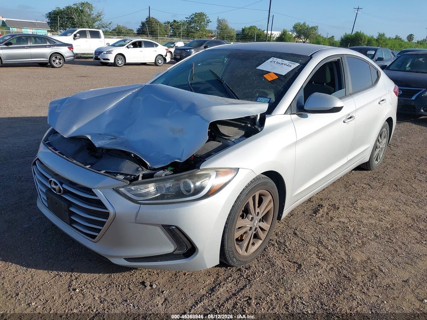 2017 Hyundai Elantra VIN KMHD84LF5HU173465 IAAI salvage auction — FRONT END, Salvage Title, sold $1,150 on 2026-08-02 (photo 6)