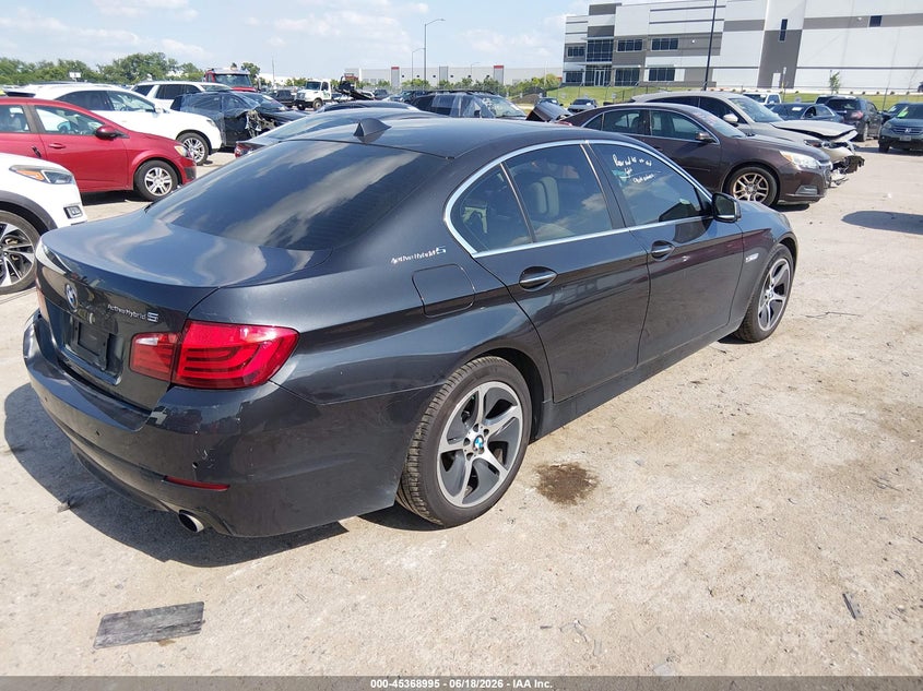 2013 BMW 5er VIN WBAFZ9C50DC751905 IAAI salvage auction — REAR END, Original (Texas), sold $4,550 on 2026-07-28 (photo 4)